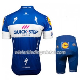 Set Wielershirt + Fietsbroek Kort 2018 Quick Step Floors N001